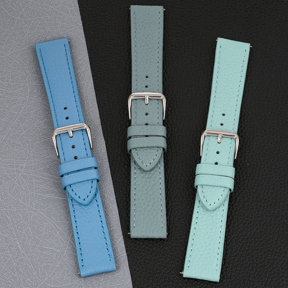 Leather Strap Quick Release - Universal Genuine Leather Watch Strap Litchi