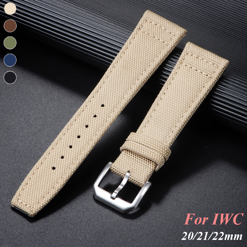 Canvas Strap Watch - Nylon Canvas Watch Strap for IWC