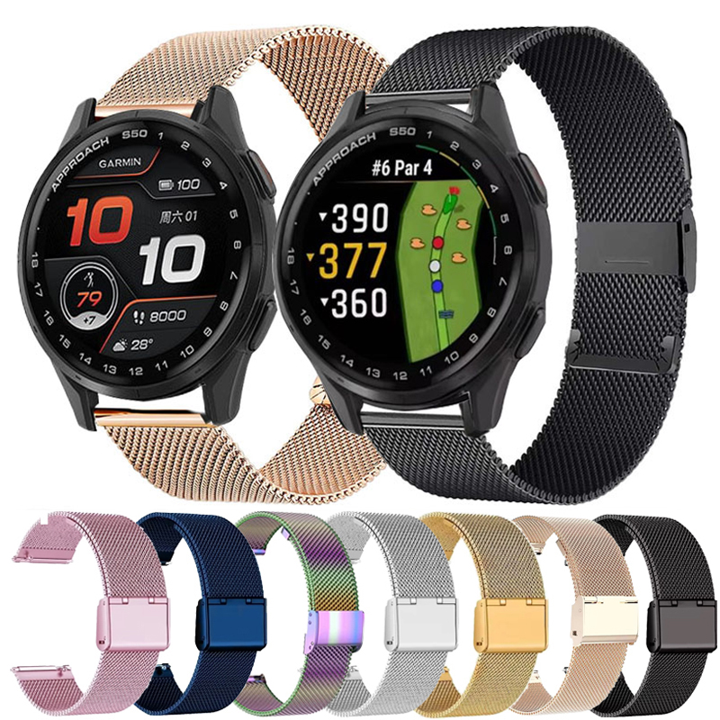 22mm 20mm Mesh Loop For Garmin - Milanese Loop Magnetic avaliação e preço