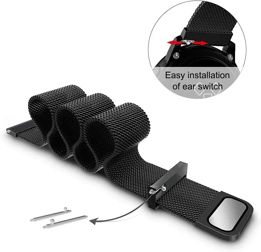 22mm 20mm Mesh Loop For Garmin - Milanese Loop Magnetic avaliação e preço