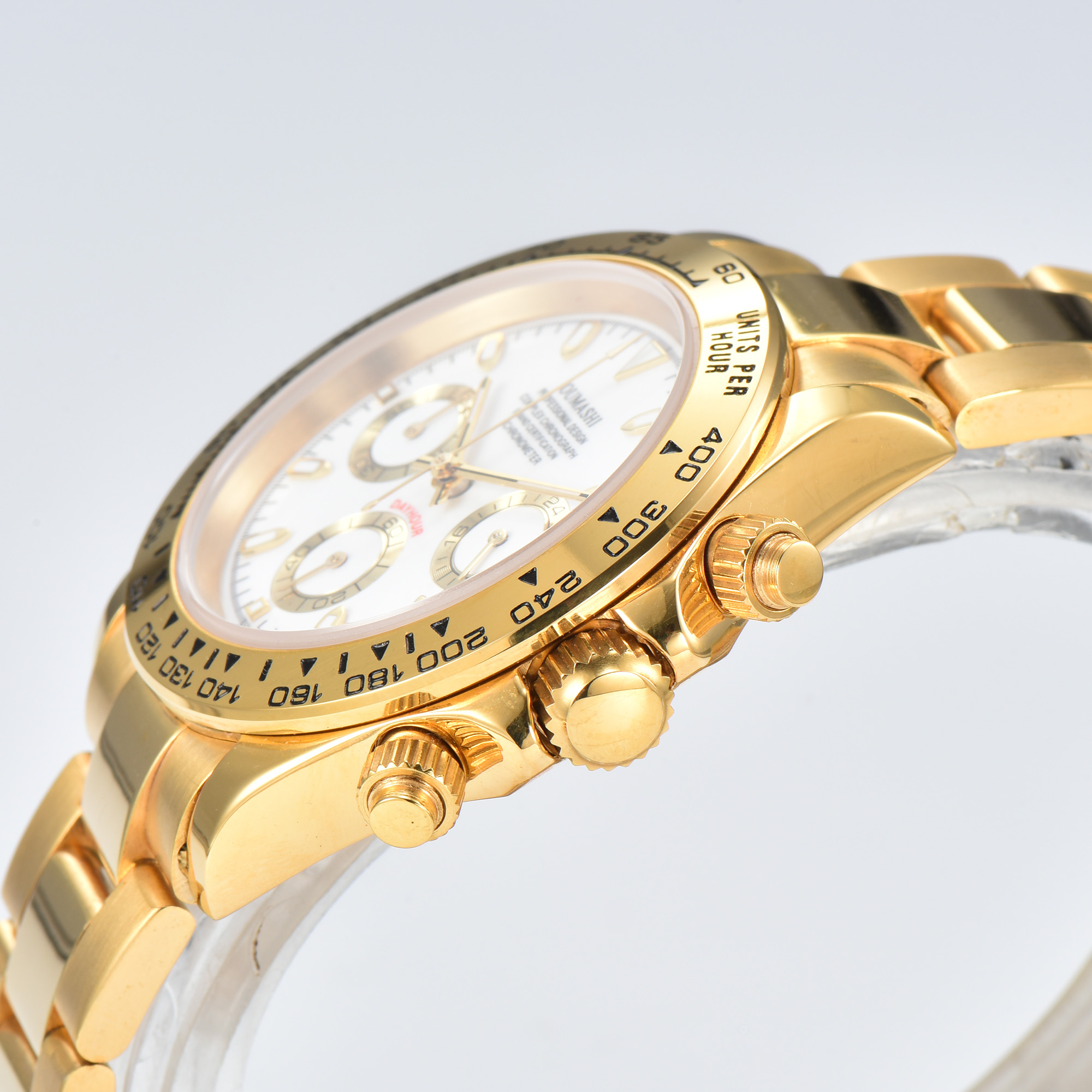 39mm VK63 watch Gold Stainless - Stainless Bracelet Diver avaliação e preço