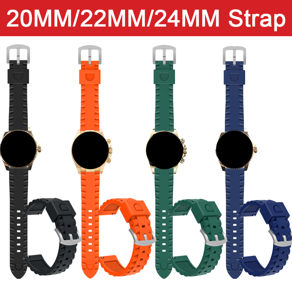 Soft Silicone Strap For 20mm 2 - Silicone Watch Band 22Mm avaliação e preço