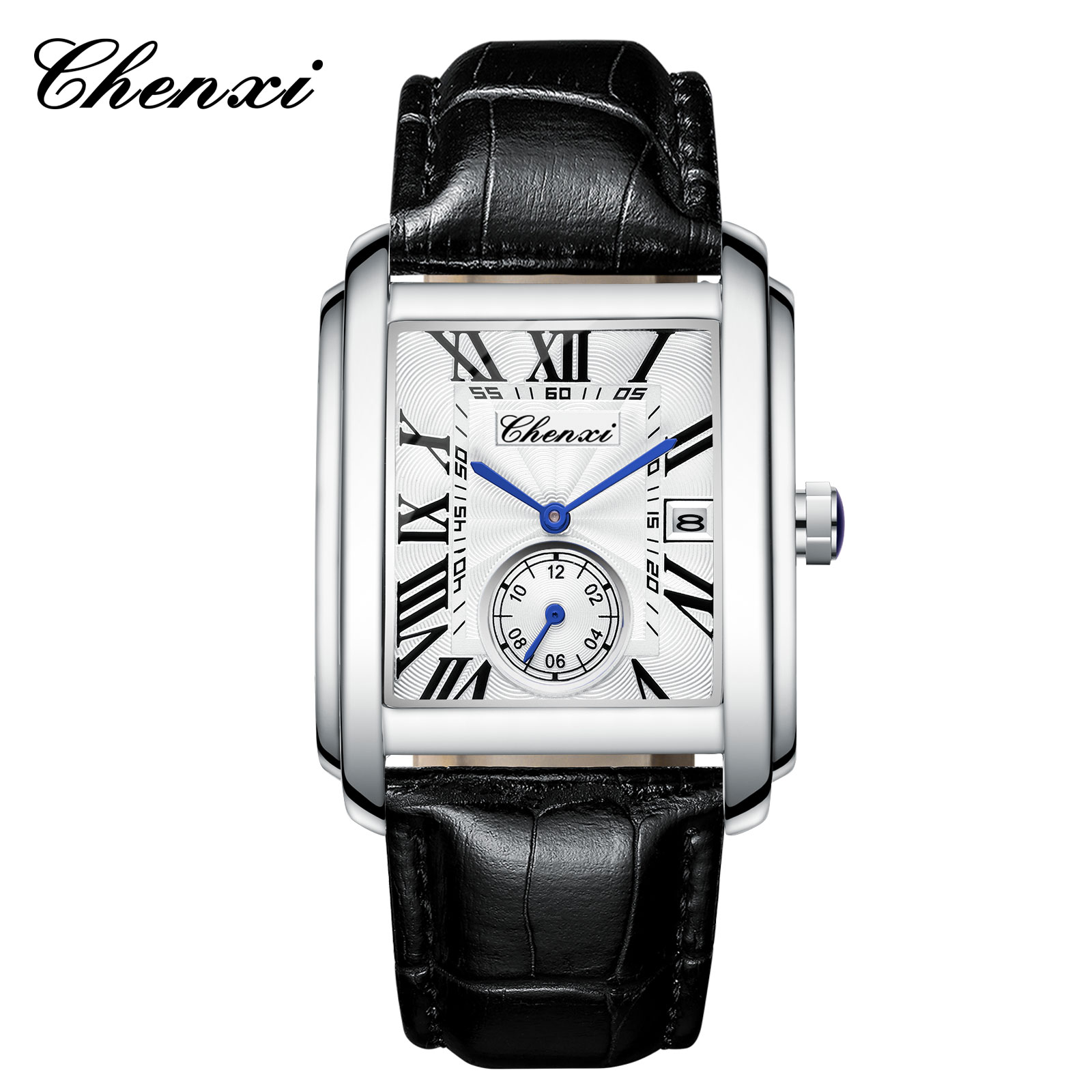Chenxi 8216 New Fashion Boy Cl - Leather Watch Band Men avaliação e preço