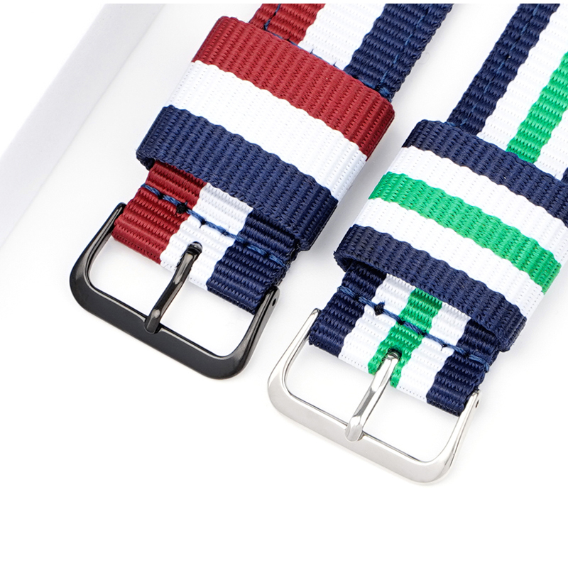 Nylon Watch Strap 20mm 22mm Qu - Canvas Strap Watch avaliação e preço
