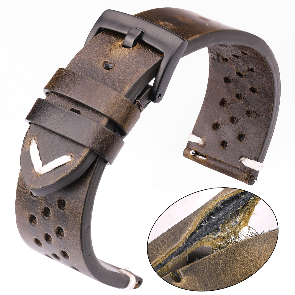 Breathable Genuine Leather Qui - Nato Strap Nylon avaliação e preço