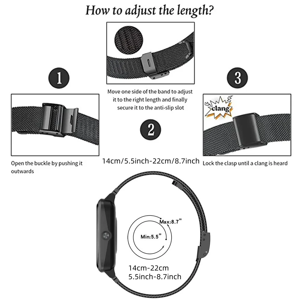 Metal Bands for Huawei Band 6/ - Mesh Strap Metal avaliação e preço