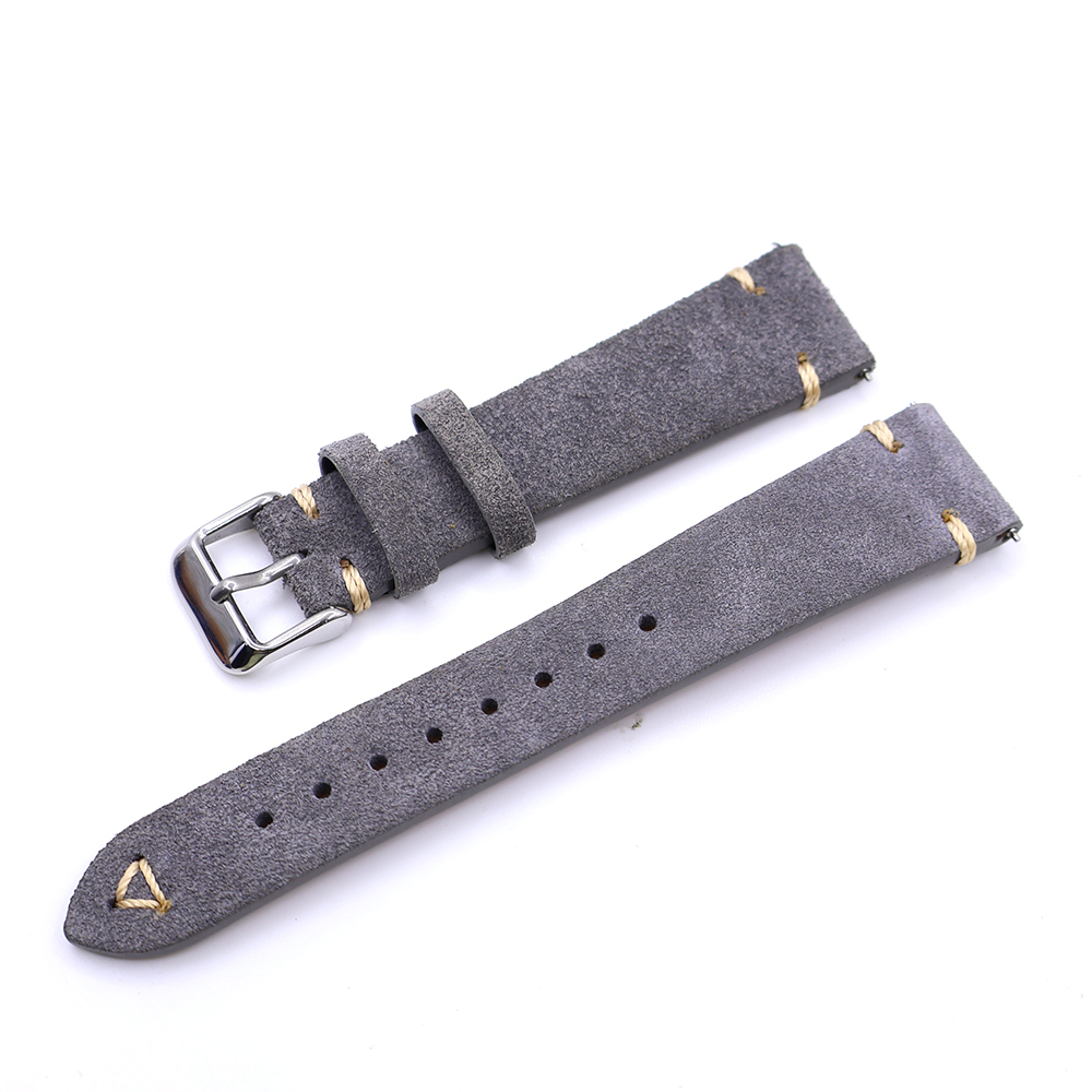 Suede Leather Watch Strap 20mm - Suede Strap Watch avaliação e preço