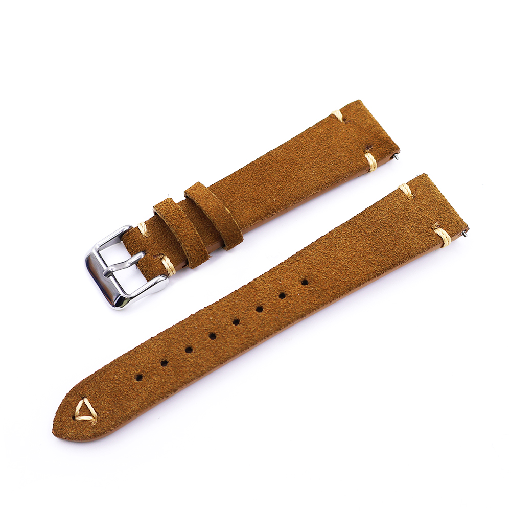 Suede Leather Watch Strap 20mm - Suede Strap Watch avaliação e preço
