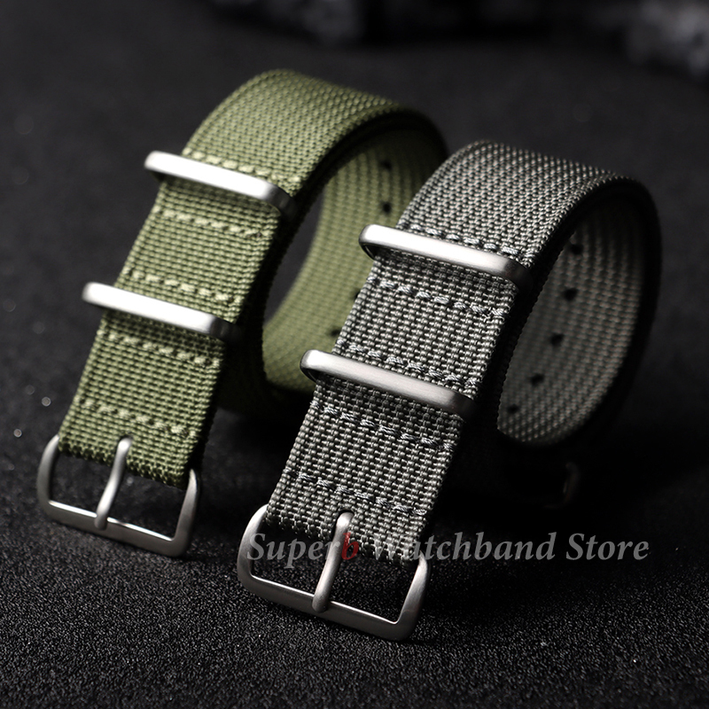 18mm 19mm 20mm 22mm New Ribbed - Canvas Strap Watch avaliação e preço