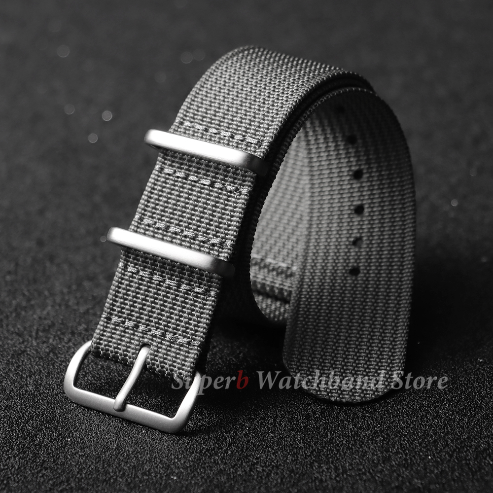 18mm 19mm 20mm 22mm New Ribbed - Canvas Strap Watch avaliação e preço