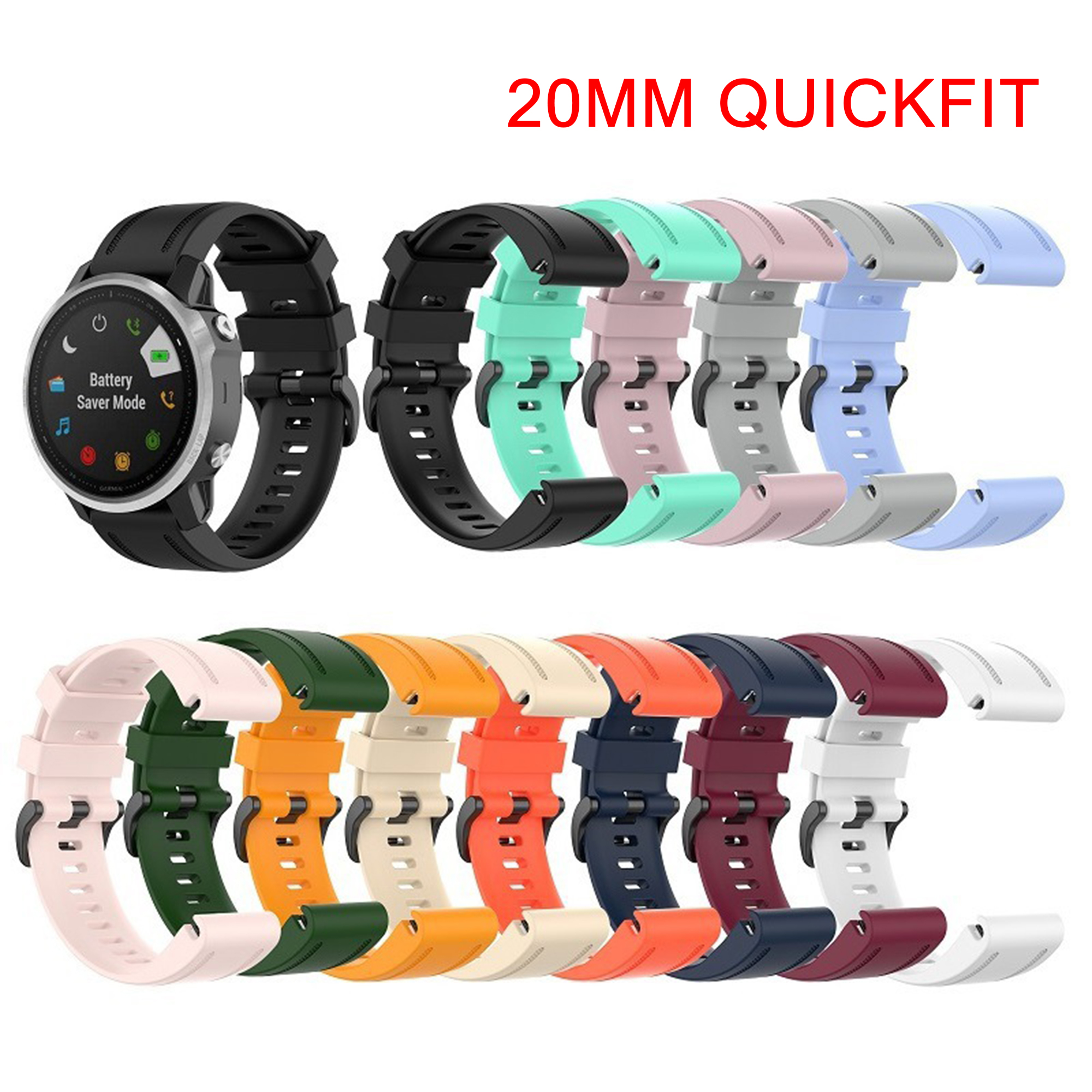 Watch Bands For Garmin Fenix 8 - Silicone Watch Band 22Mm avaliação e preço