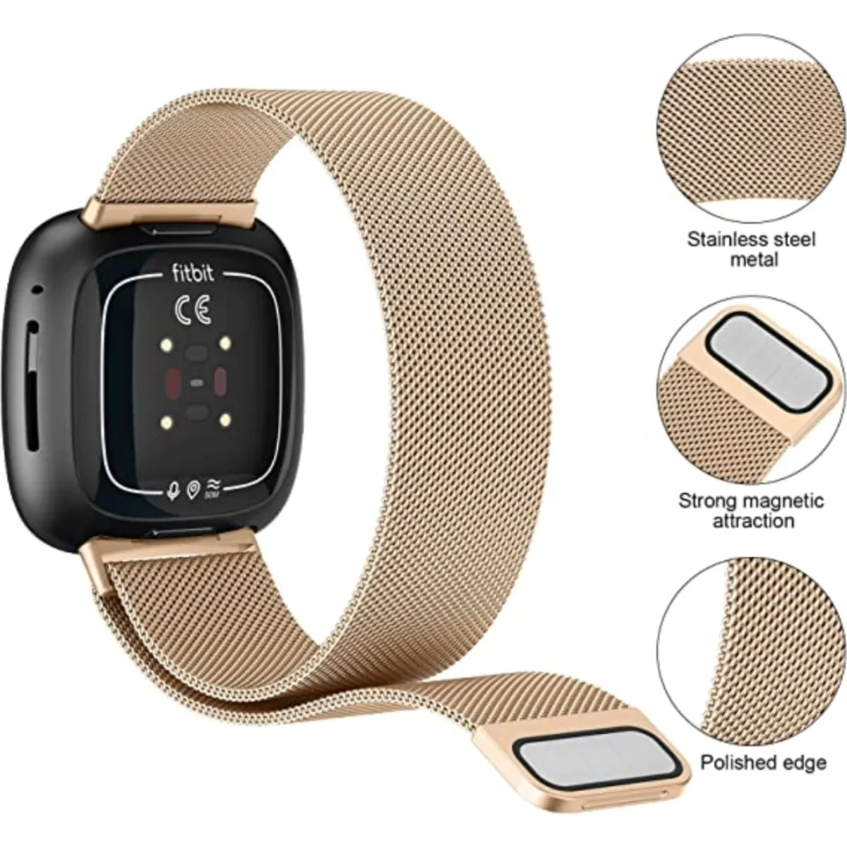 Milanese Strap for Fitbit Vers - Milanese Loop Magnetic avaliação e preço