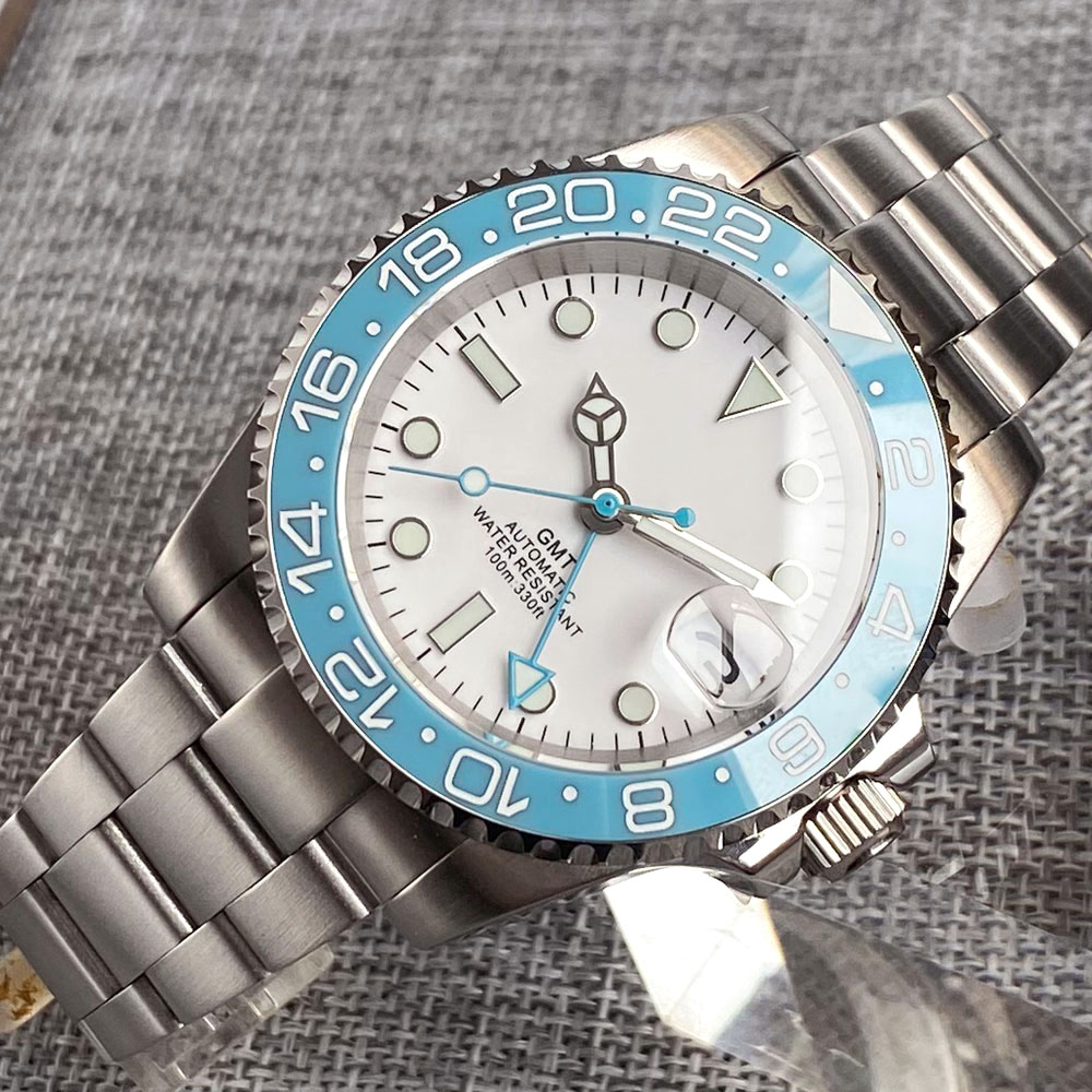 Customized 40mm Ice Blue Dial  - Stainless Bracelet Diver avaliação e preço