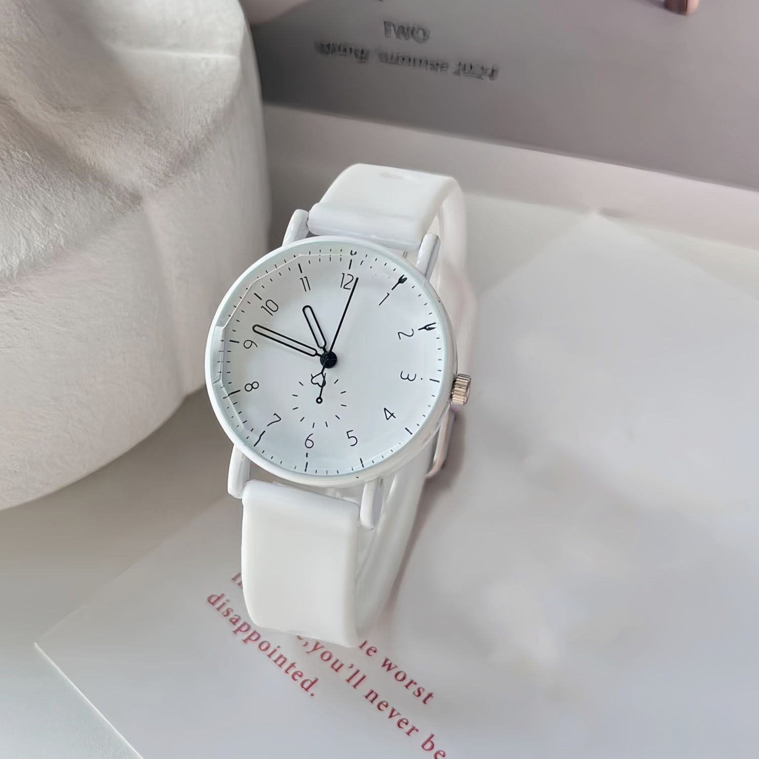 Fashion Arabic Dial Women Quar - Silicone Band Women avaliação e preço