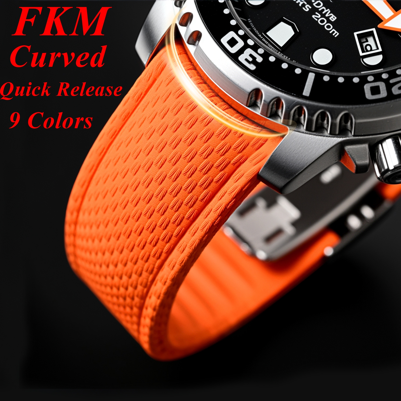 New CTS 18/19/20/21/22/24mm Cu - Rubber Strap Diver avaliação e preço