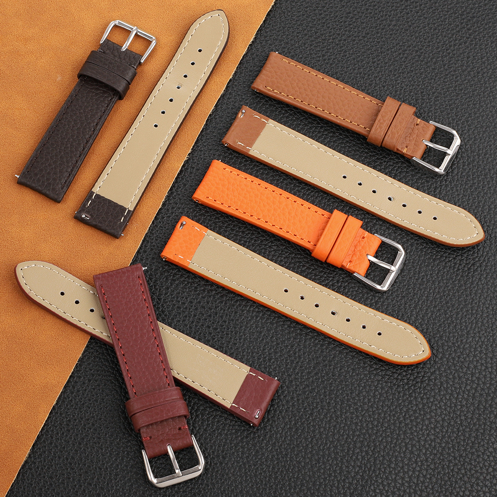 Universal Genuine Leather Watc - Leather Strap Quick Release avaliação e preço