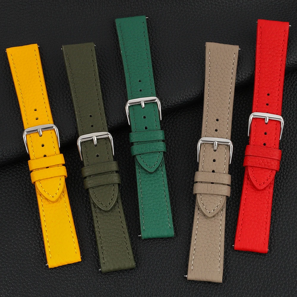 Universal Genuine Leather Watc - Leather Strap Quick Release avaliação e preço