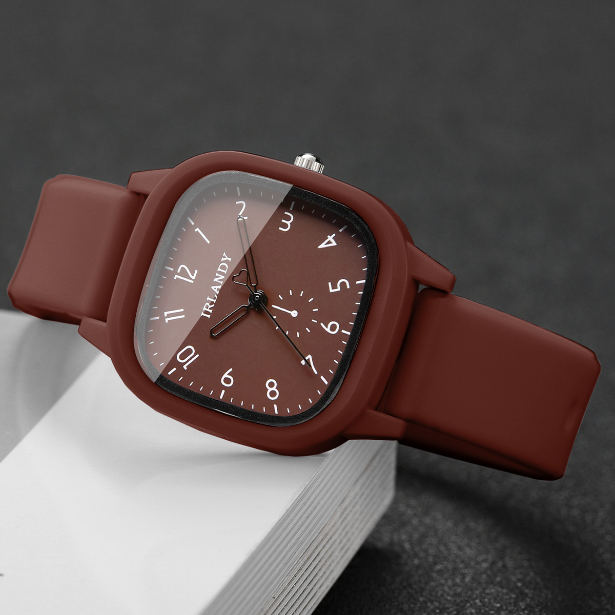 2PCS/Set Fashion Square Arabic - Silicone Band Women avaliação e preço