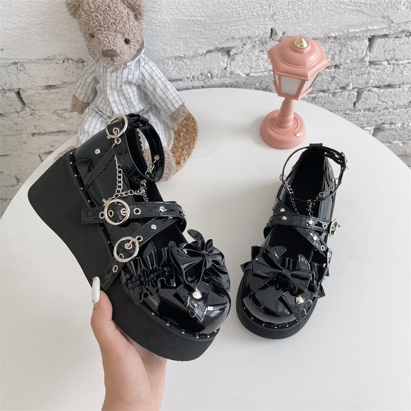 2026 Platform Lolita Shoes Wom - Mesh Strap Metal avaliação e preço