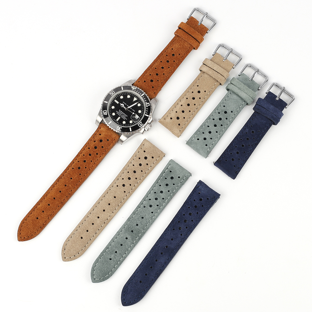 Suede Leather Watch Band 18mm  - Suede Strap Watch avaliação e preço