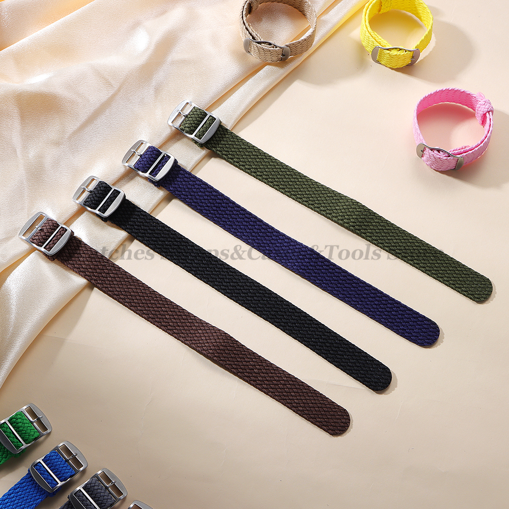 14mm 16mm 18mm 20mm 22mm Nylon - Perlon Strap Woven avaliação e preço