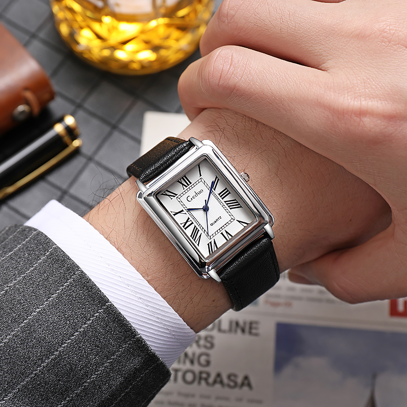 New Fashion Luxury Designer Re - Leather Watch Band Men avaliação e preço