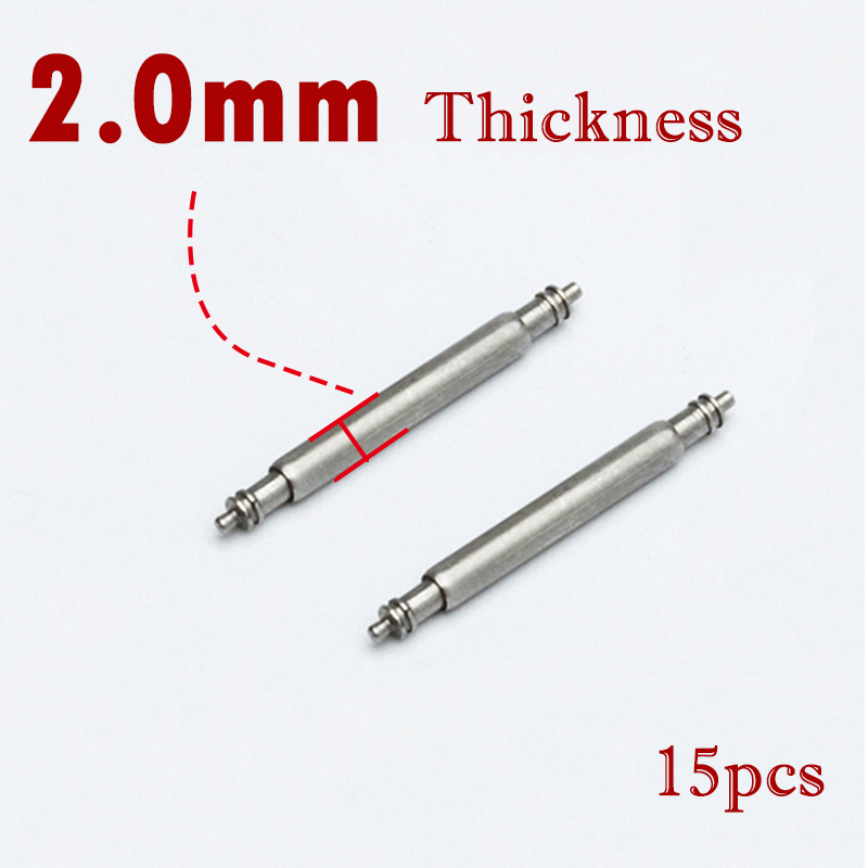 15pcs Watch Band Pin 2.0mm Dia - Spring Bar Tool Set avaliação e preço
