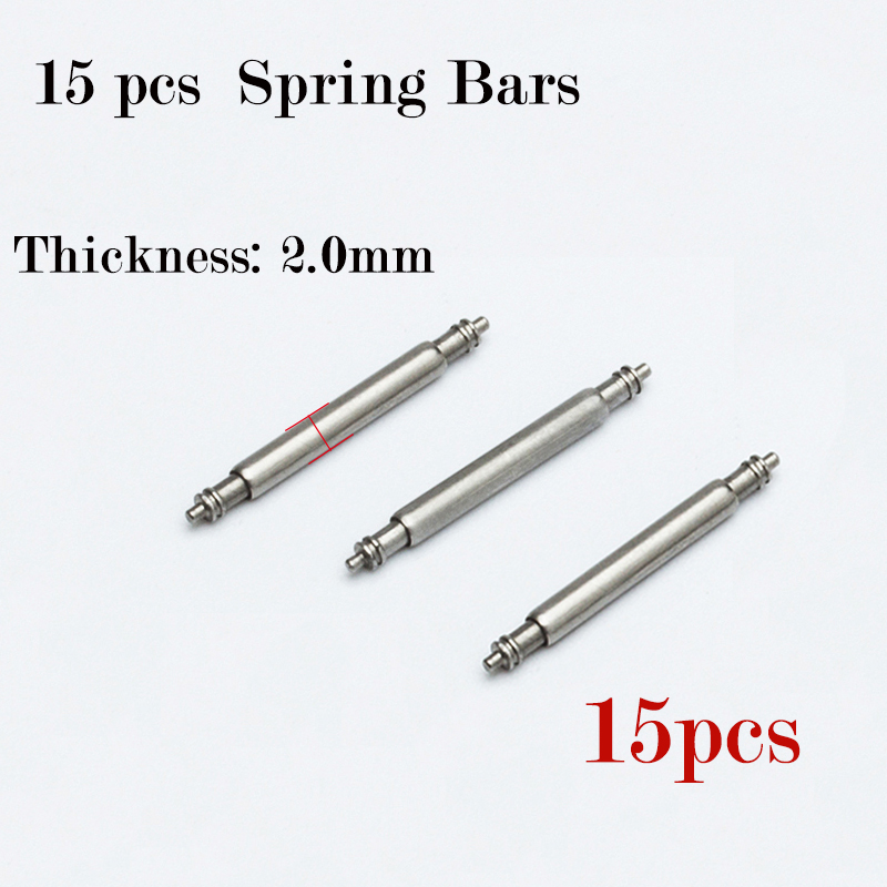 15pcs Watch Band Pin 2.0mm Dia - Spring Bar Tool Set avaliação e preço