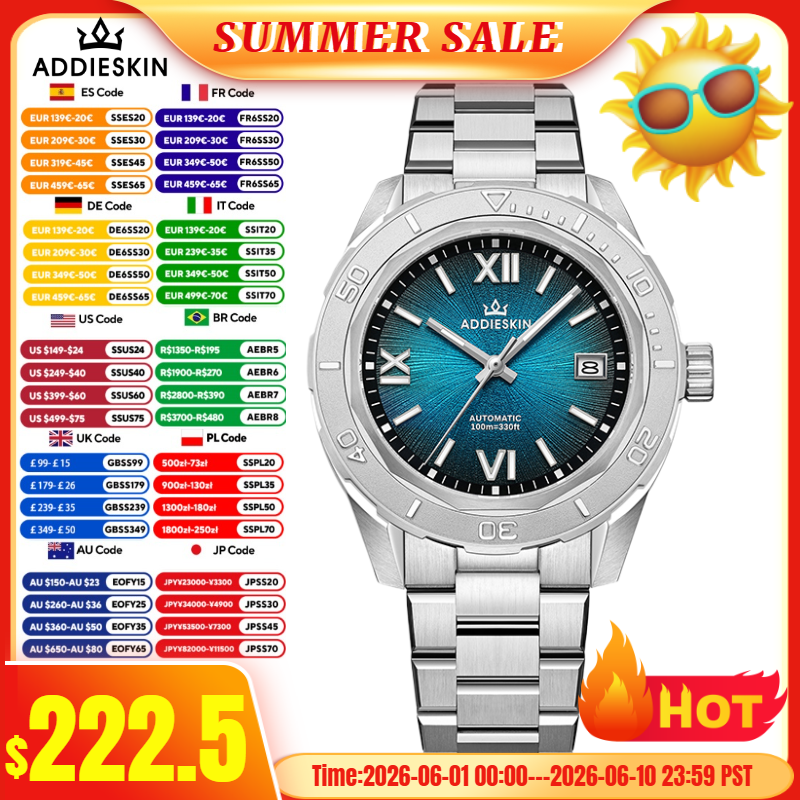 AddiesKin reloj hombre K002 Wa - Stainless Bracelet Diver avaliação e preço