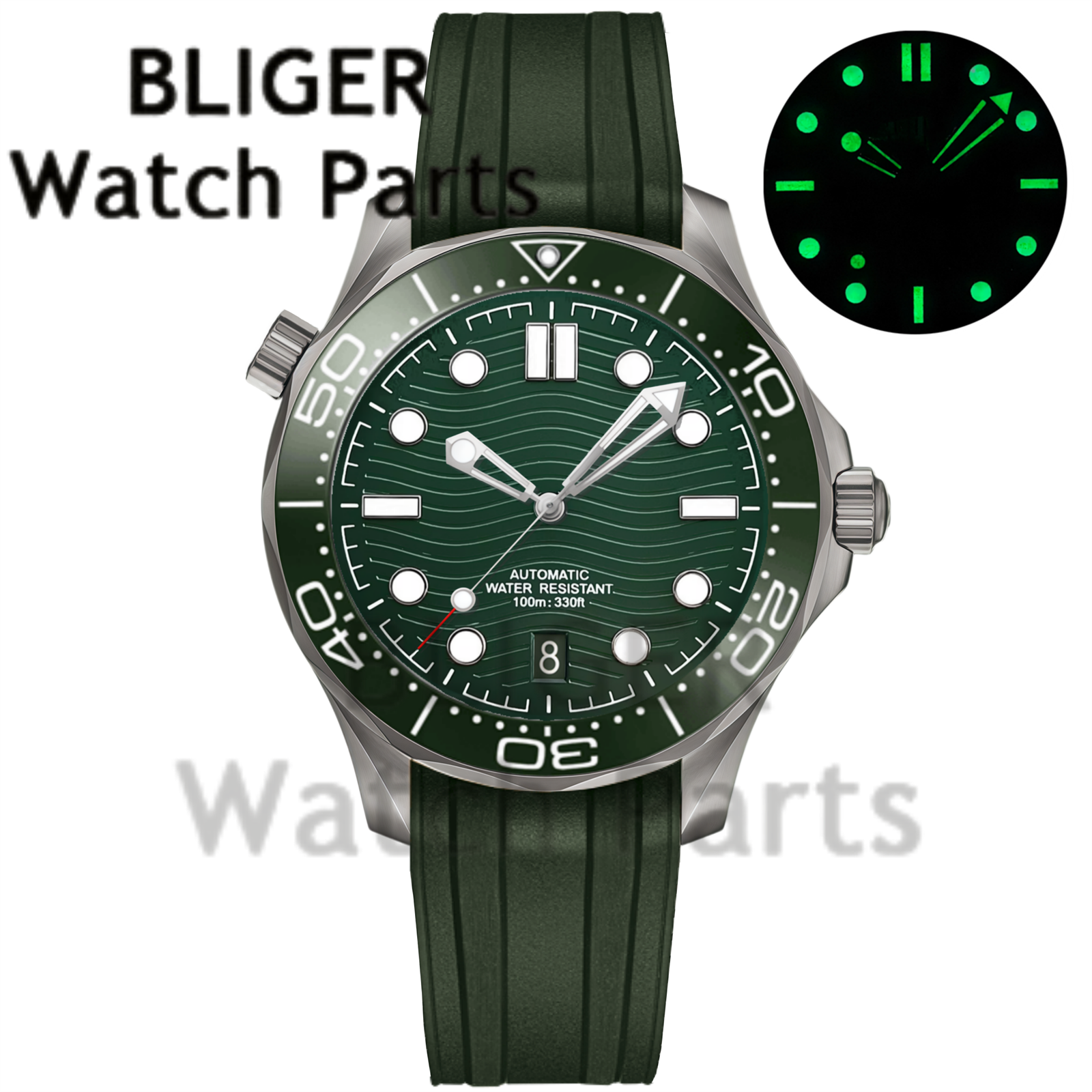 Customizable DIY 41mm Titanium - Stainless Bracelet Diver avaliação e preço
