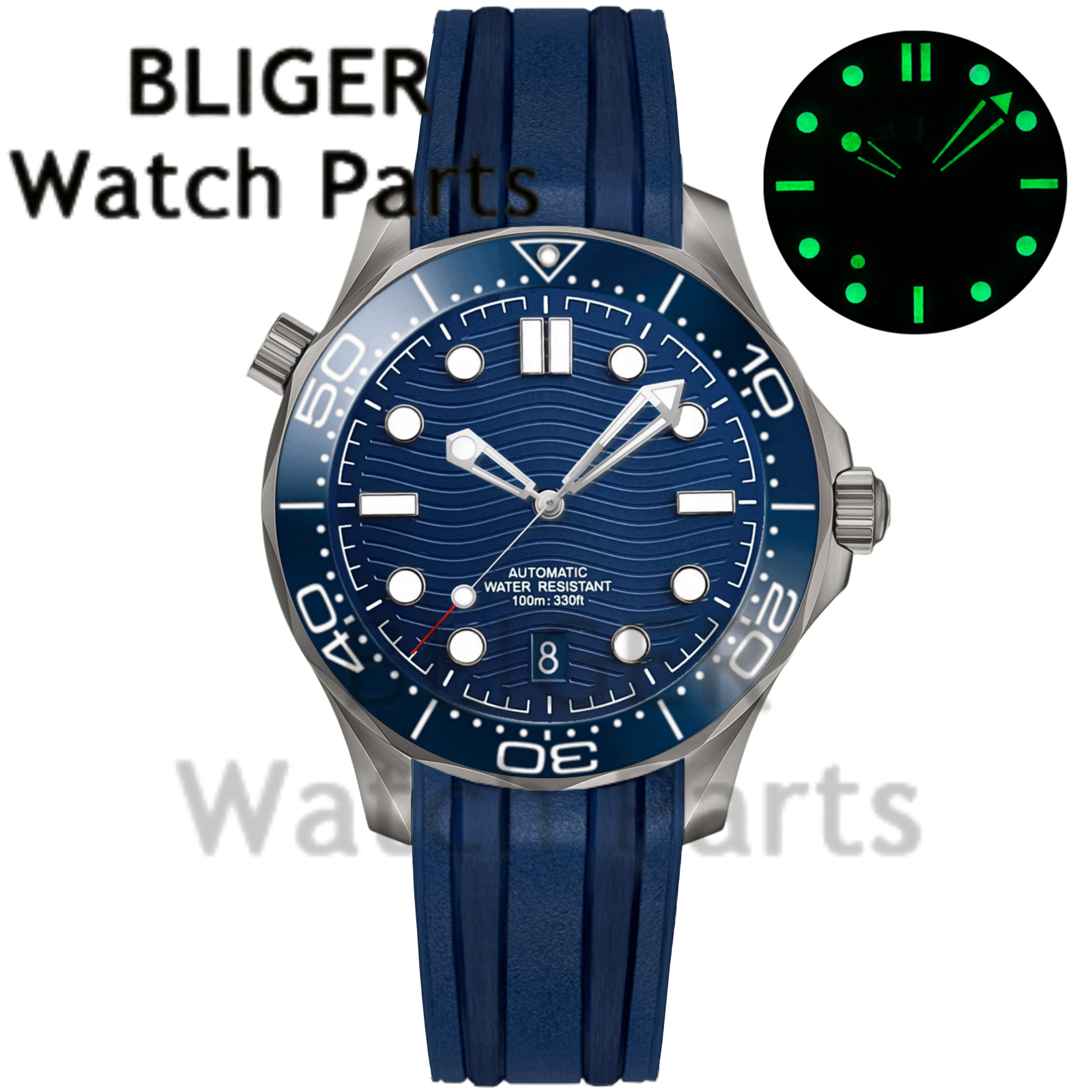 Customizable DIY 41mm Titanium - Stainless Bracelet Diver avaliação e preço