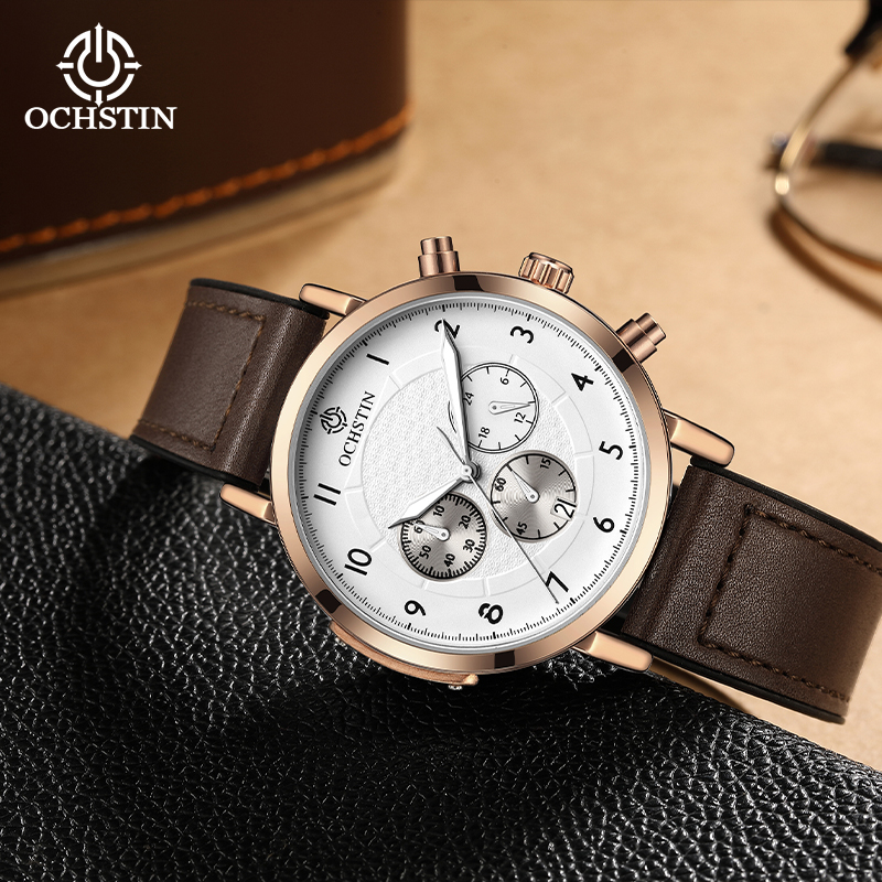OCHSTIN New Model Magnetic Buc - Leather Watch Band Men avaliação e preço