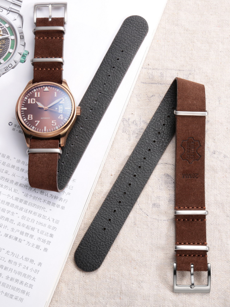 HEMSUT Genuine Leather Watch B - Tropic Strap Vintage avaliação e preço