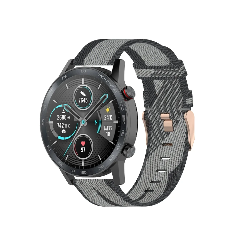 AKBNSTED 22MM Camouflage Nylon - Canvas Strap Watch avaliação e preço