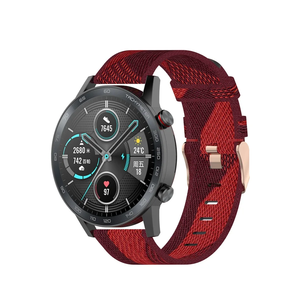 AKBNSTED 22MM Camouflage Nylon - Canvas Strap Watch avaliação e preço