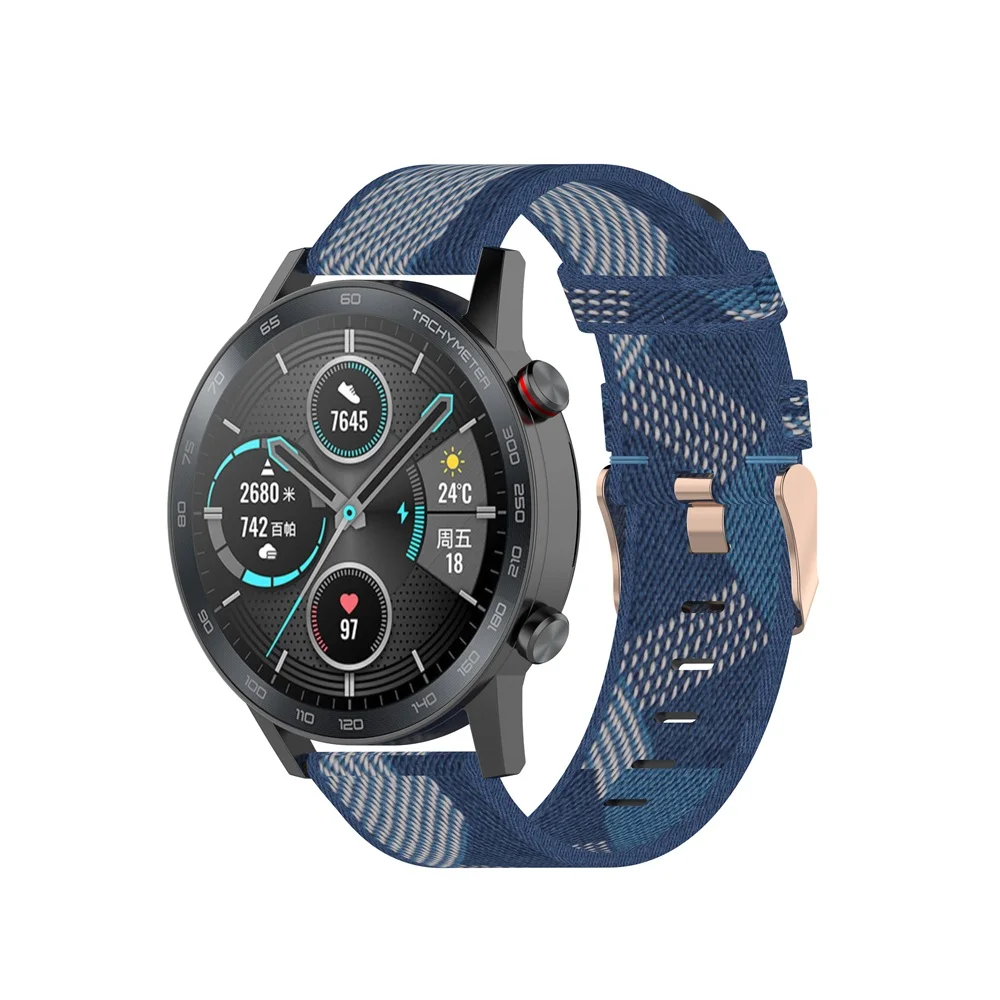 AKBNSTED 22MM Camouflage Nylon - Canvas Strap Watch avaliação e preço