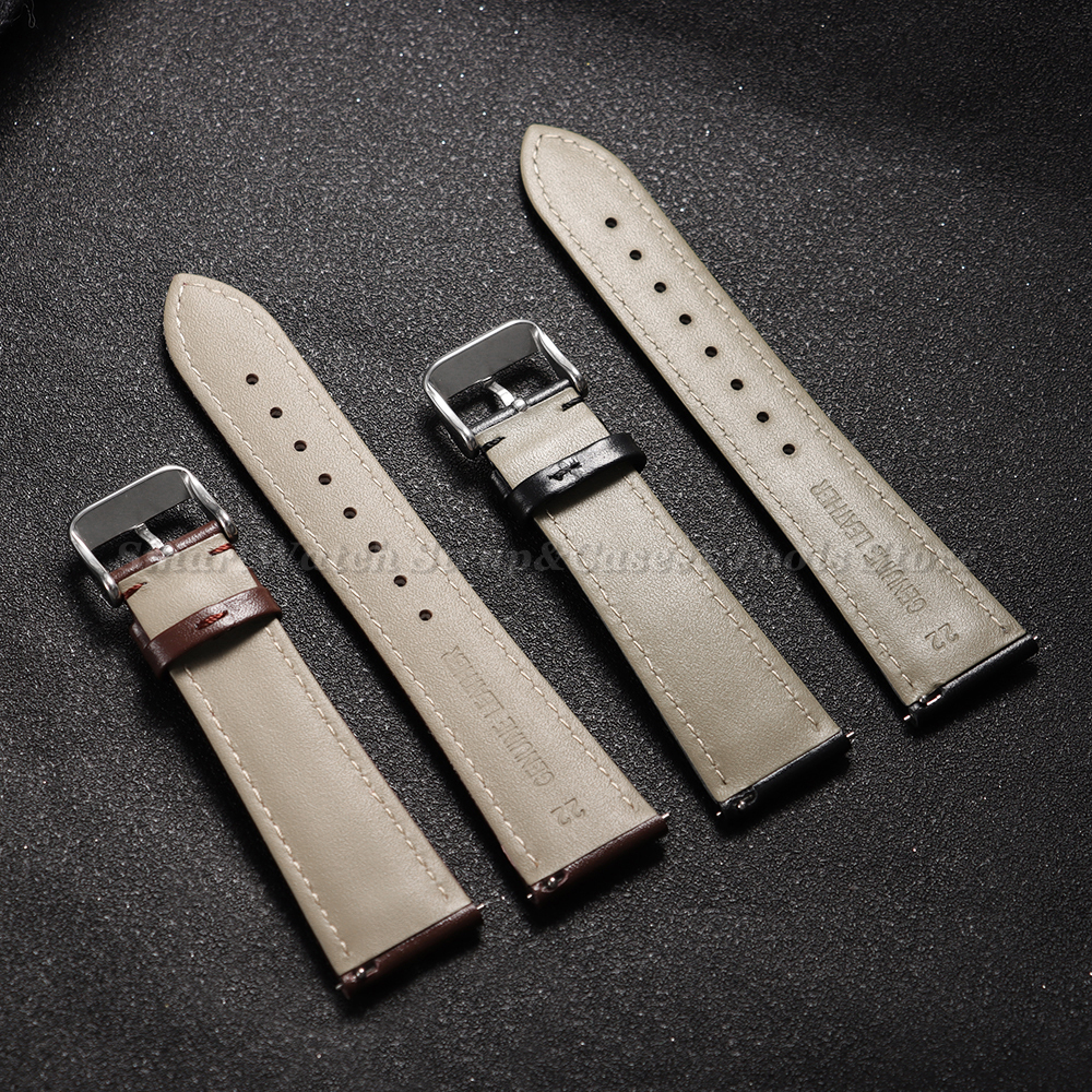 Genuine Leather Wristwatch Ban - Leather Strap Quick Release avaliação e preço