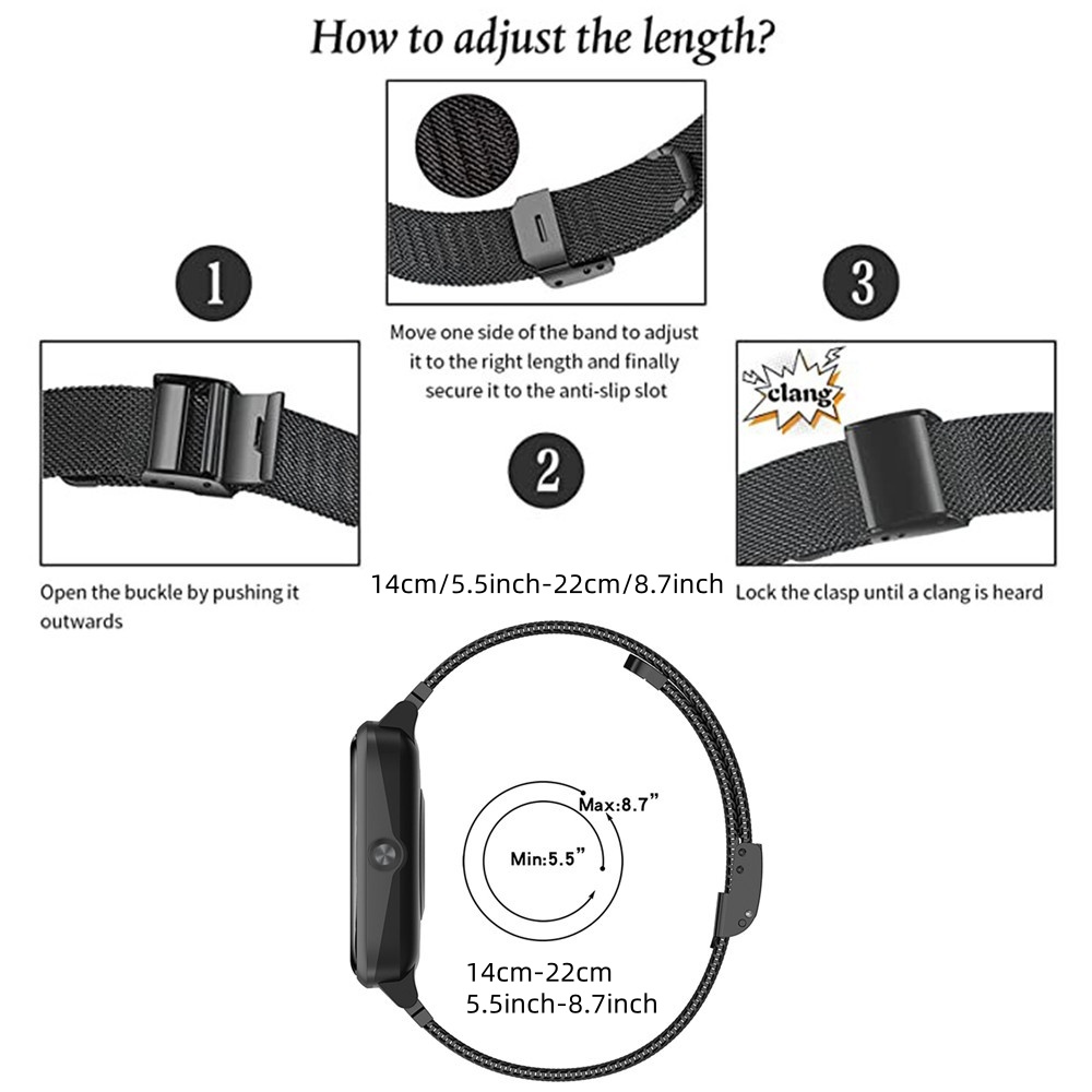 Metal Bands for Honor Watch 5  - Mesh Strap Metal avaliação e preço