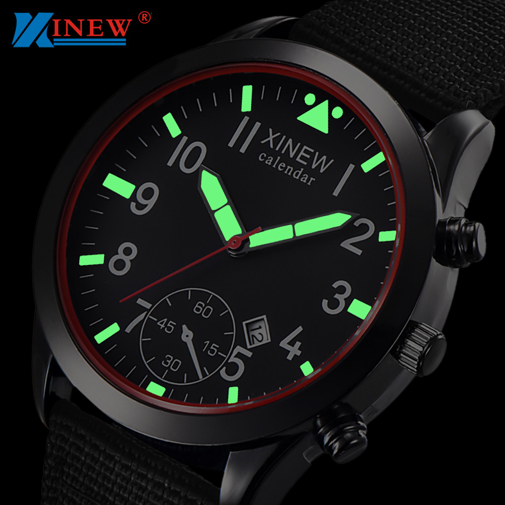 2020 XINEW Watches Men Fashion - Canvas Strap Watch avaliação e preço
