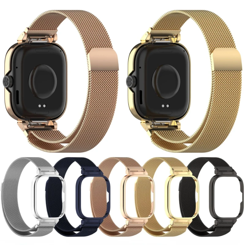 Metal Case+Milanese Loop Strap - Milanese Loop Magnetic avaliação e preço