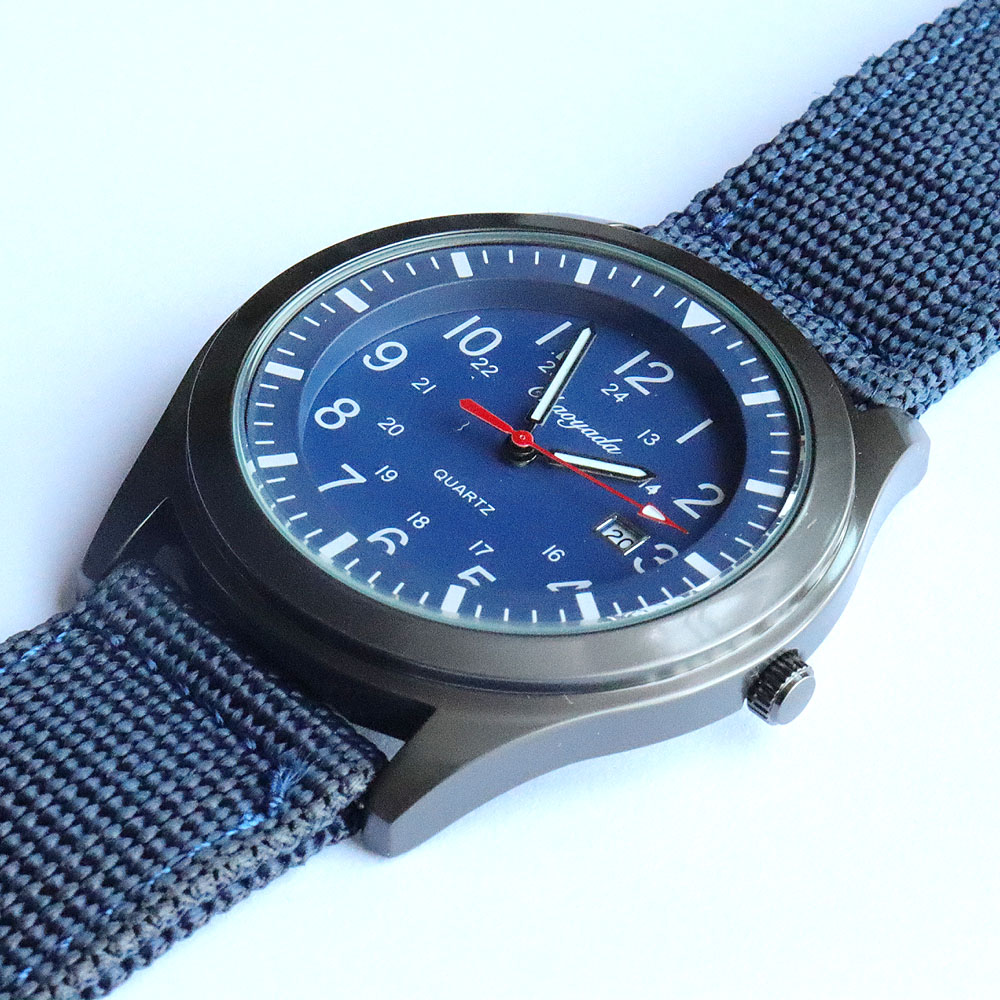 Luxury Men's Quartz Watch Spor - Canvas Strap Watch avaliação e preço