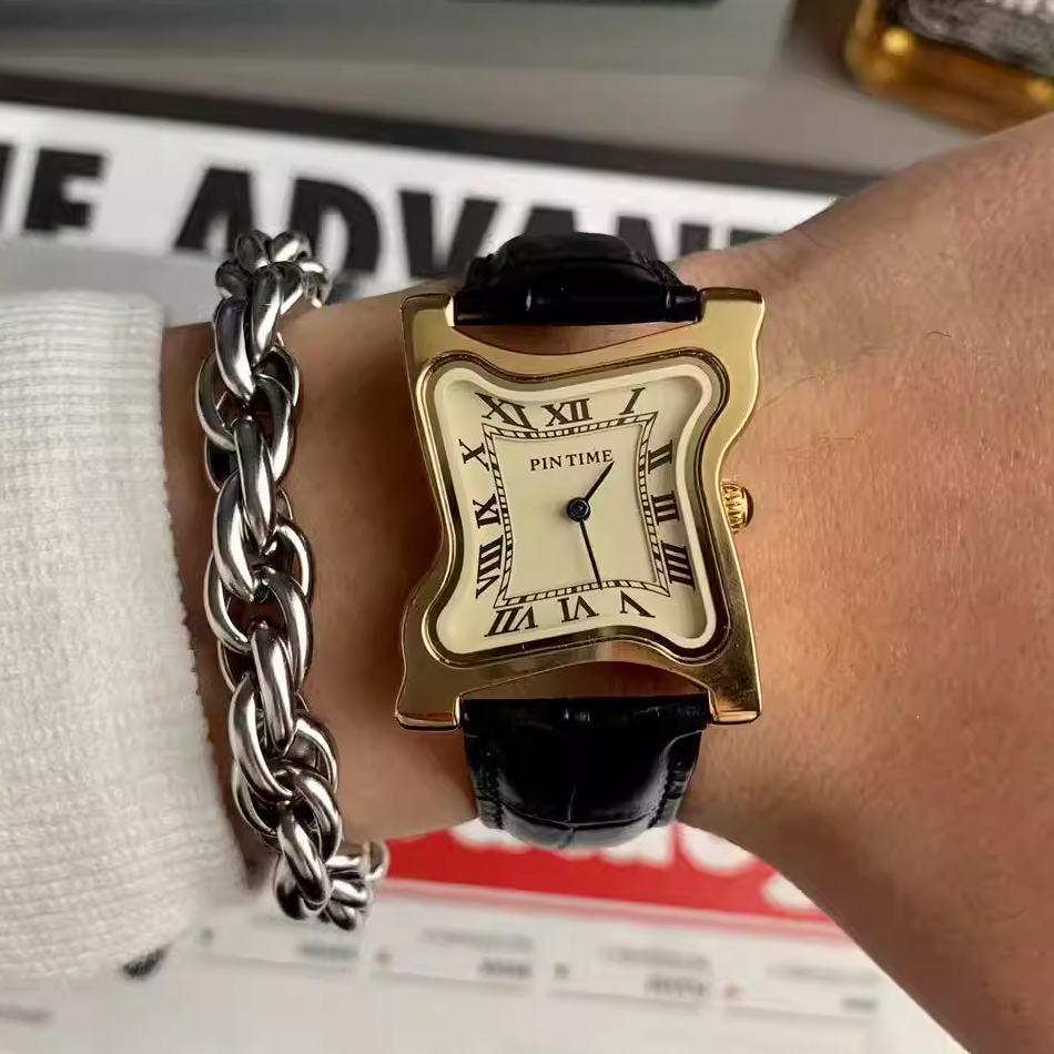 Surrealist Art Melting Clock W - Leather Watch Band Men avaliação e preço