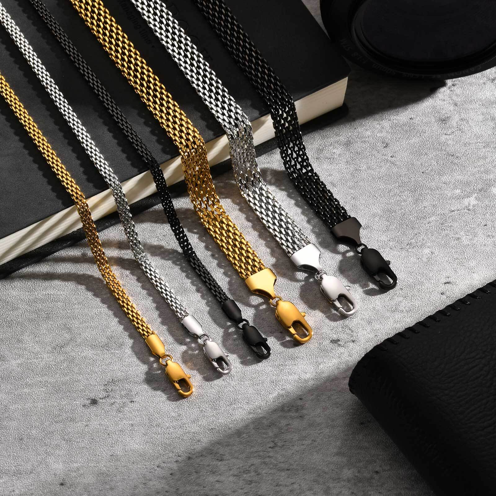 3/8mm Mesh Strap Chain Bracele - Mesh Strap Metal avaliação e preço