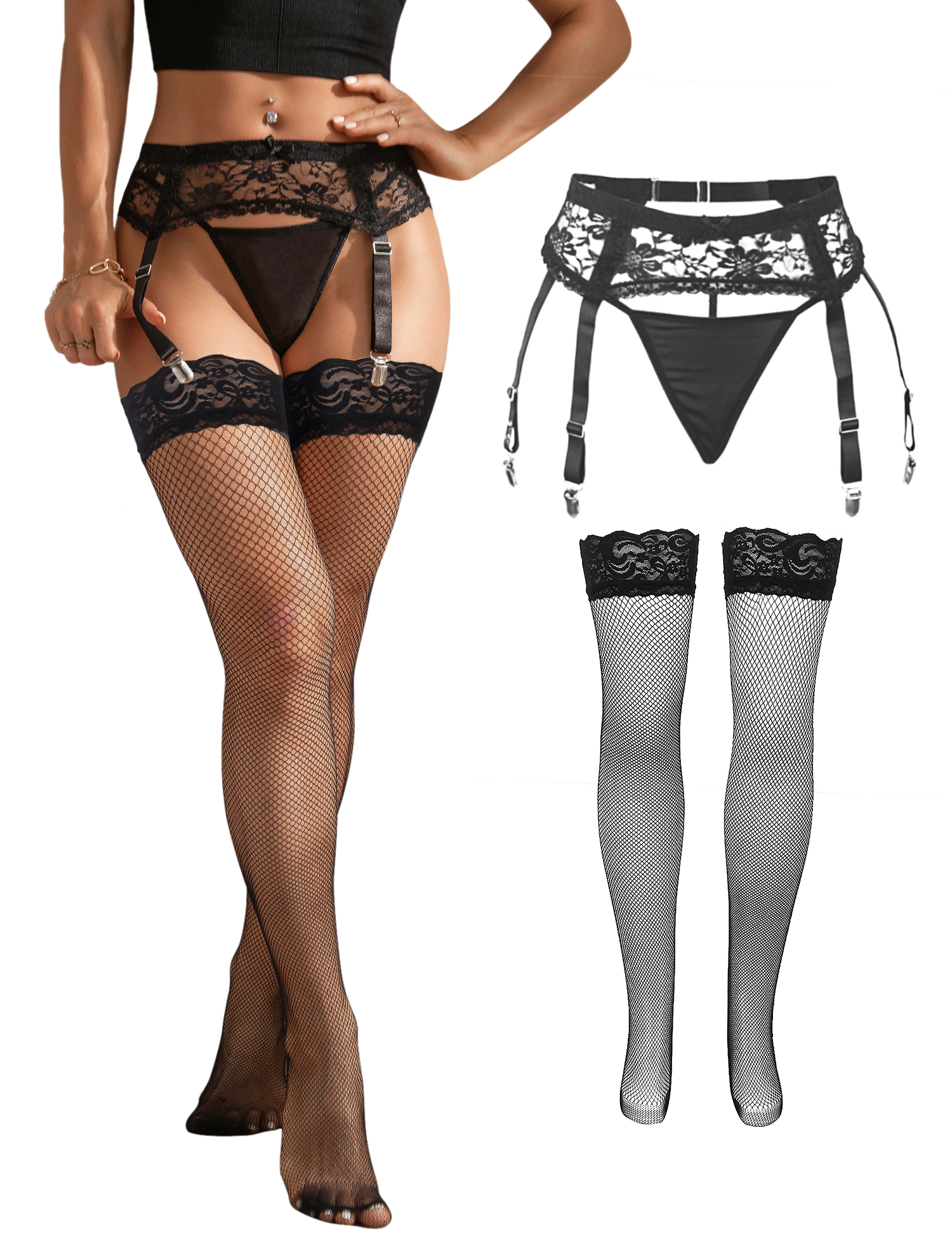 Comeondear Women Floral Lace G - Mesh Strap Metal avaliação e preço