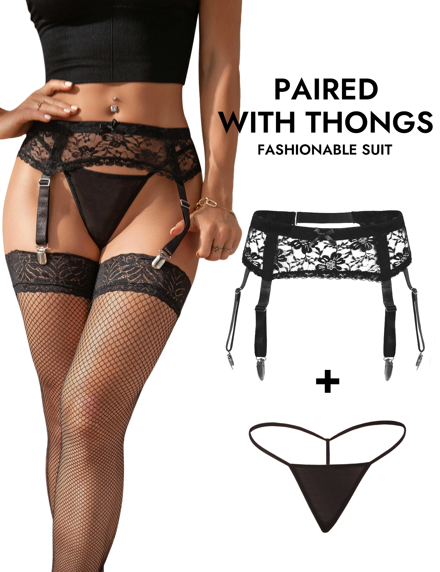 Comeondear Women Floral Lace G - Mesh Strap Metal avaliação e preço