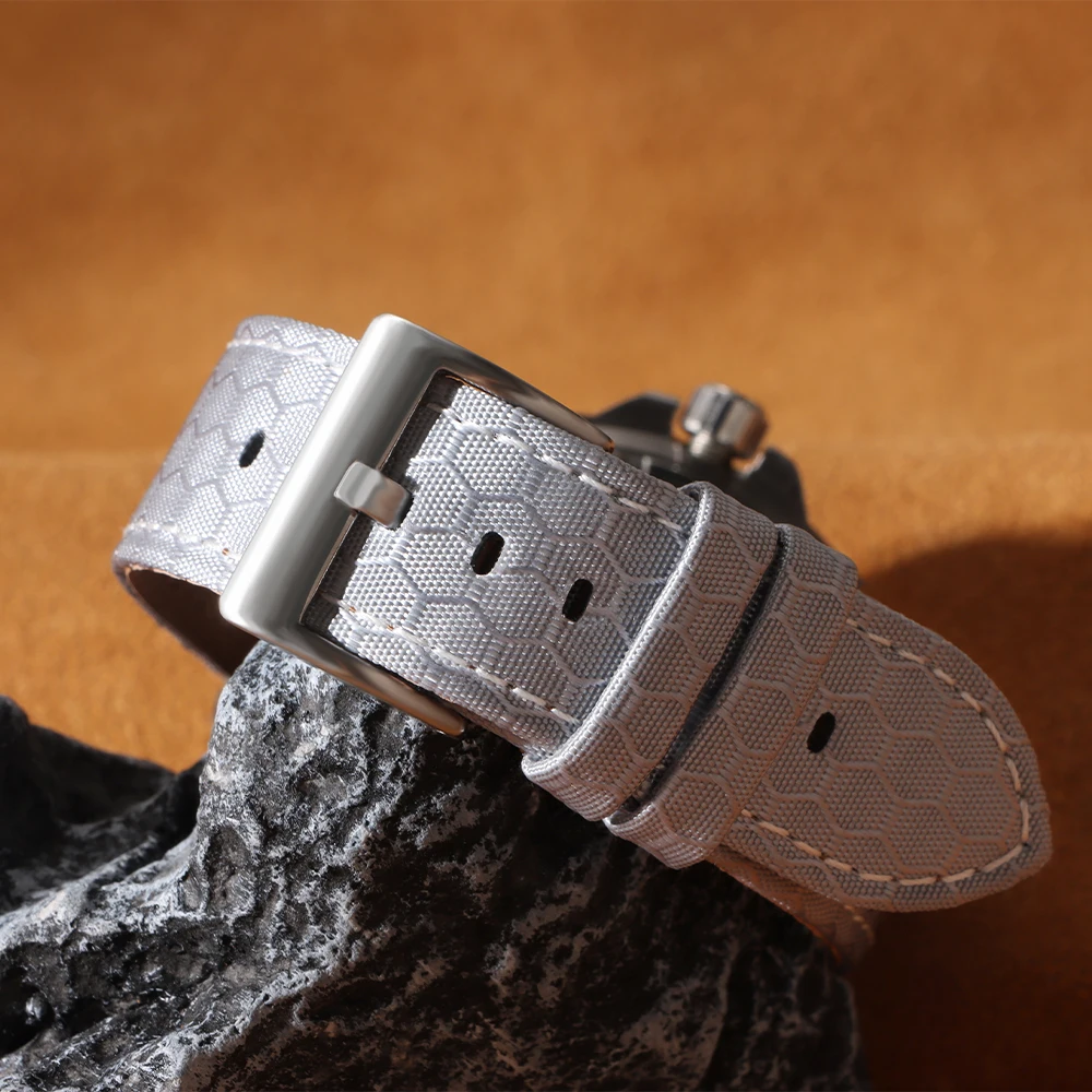 20mm 22mm Smooth Genuine Nylon - Perlon Strap Woven avaliação e preço