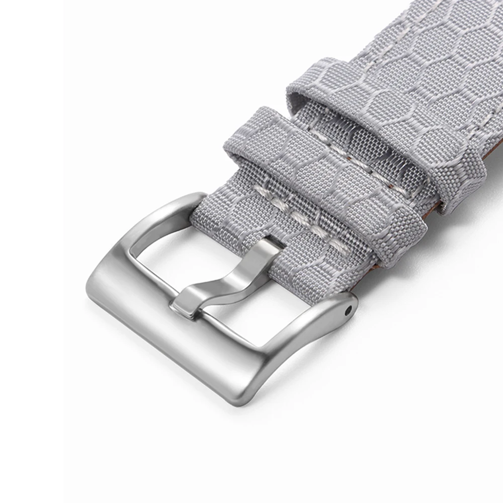 20mm 22mm Smooth Genuine Nylon - Perlon Strap Woven avaliação e preço