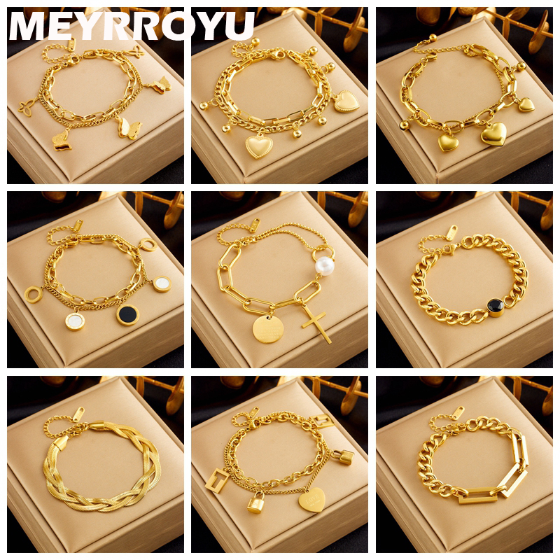 MEYRROYU 316 Stainless Steel B - Butterfly Clasp Deployant avaliação e preço