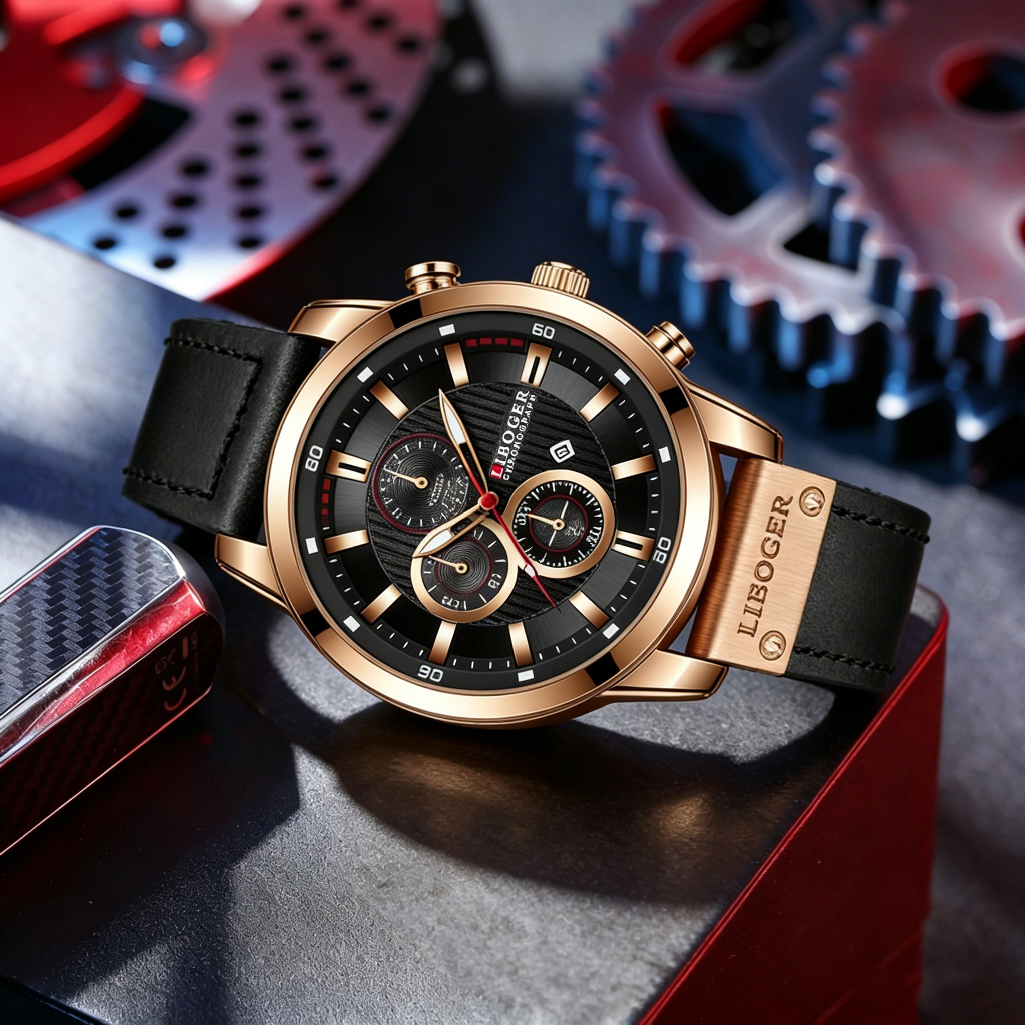 Business Men Quartz Watch High - Leather Watch Band Men avaliação e preço