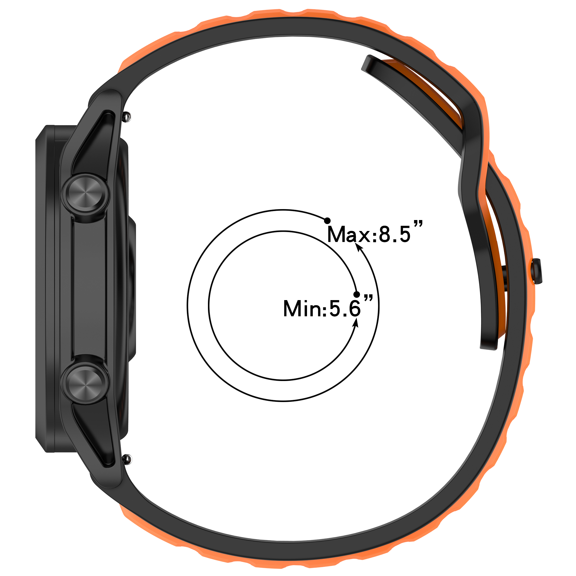 20 22mm Silicone Strap For Pol - Silicone Watch Band 22Mm avaliação e preço